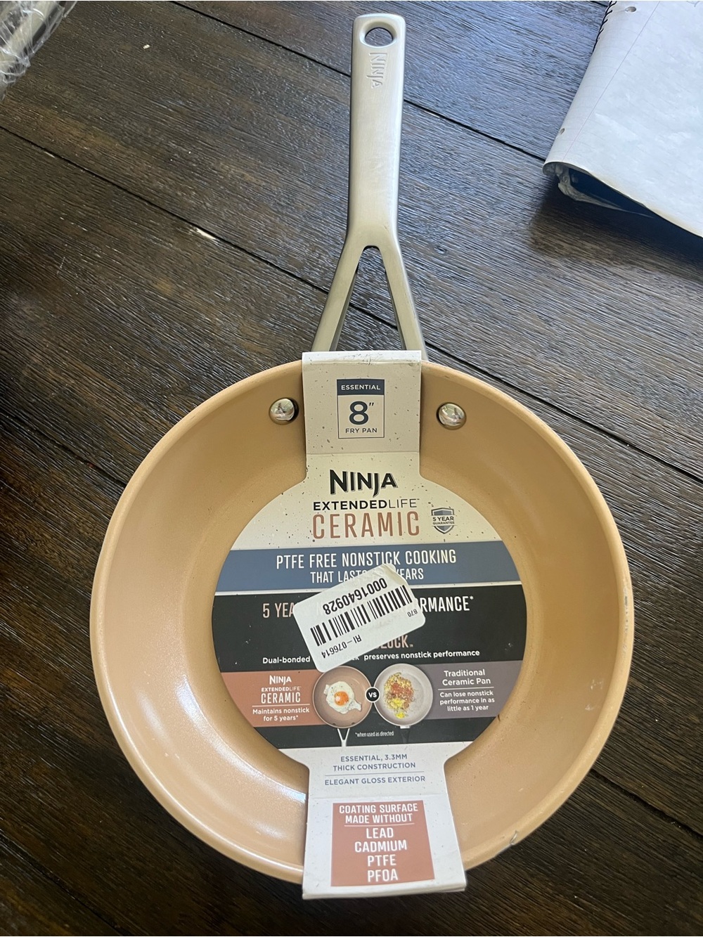 Ninja Extended Life Premium Ceramic 8" Fry Pan, Nonstick Fry Pans,